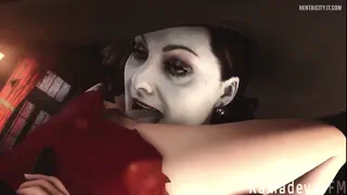 Resident Evil Second Maiden - Lady Dimitrescu licks Ada Wong&#039;s Erotic Sex Video 3D
