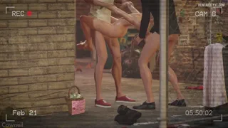 Hentai 3D Aerith Hardcore Fucking Outdoor Threesome [Cawneil]