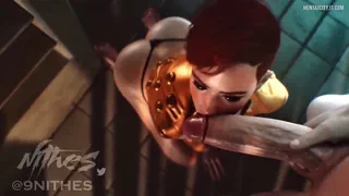 Milf 3D Aurore Intimate Deepthroat and Creampie [Nithes]