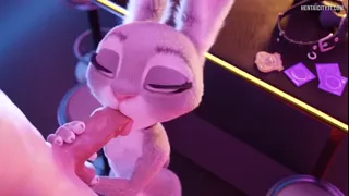 Zootopia - Judy Hoops Swallowed Huge Cock in 2D