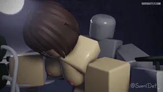 Rule34 Roblox Parody - From behind, brings pleasure (Sumidot)