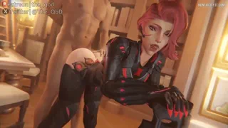Black Widow Getting Anal at Book Store (The_qbd)