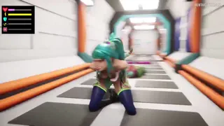 Alien with Hot Chick in the AI sex simulator game [3d Vr]