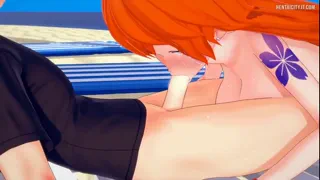 Nami blowjob [Waifu Slut School]