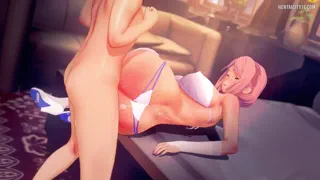 Sakura Cute Anime Girl’s First Naughty Night [Beelzebub]