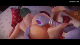 Widowmaker Fucking Kiriko Anal Vibrator Makes Anime Girl Cum
