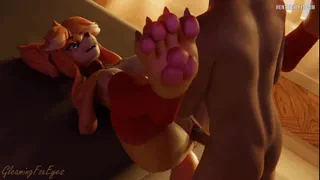 Big Ass Furry Gets Rough Anal