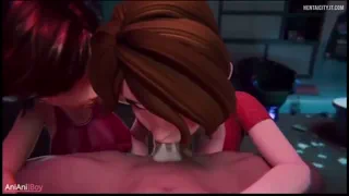 Aunt Cass and Helen Parr NSFW Cartoon
