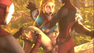 Legend of Zelda Animation - Horny Zelda Gangbang by Yiga and Friends