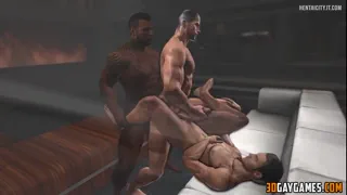 Gay 3D Hentai Porn Anal in Threesome [PART 2]