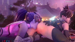 Widowmaker distracting tracer~ 💜🤎 [Forceballfx]