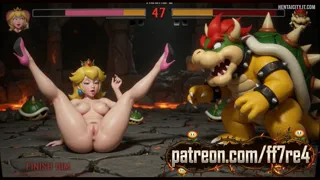 Princess Peach Offering Pussy to Bowser In Mortal Kombat (Super Mario)