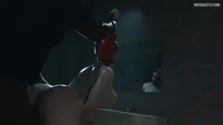 Harley Quinn gagged and ridden doggystyle in a Toilet (Serpentorder) [Dc Comics]