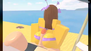 Cute Bikini girl anal riding