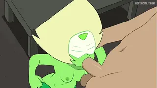 Forcing it inside peridot's tight body