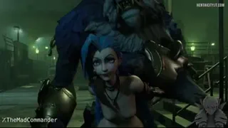 Warwick is giving a brutal fuck to Jinx (Themadcommander)