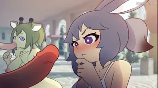 She's don't know how to do it🥺🤭 (Art: Mikeinel)