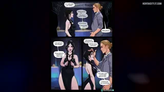 Rule 34 Comic Alumni meeting: 10 years later (Wednesday , Addams Family) [Olena Minko]