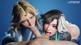 The duo healers from last game thanking me for peeling them the entire game