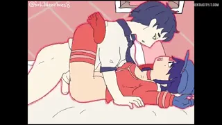 My friend just left her boyfriend and I alone... I wonder what we should do to pass the time~