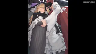 Rubbing her cock through her pants🤤❤️ 🔥 (Artist: Pink Pet Bottle)