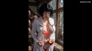 A more accurate Snow White to the original story, but definitely not the right apple