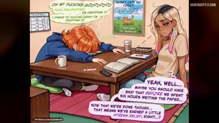 Afterstudy Relief (Ft. Gwen Tennyson &amp; O.c) - [Rule 34 Comic]
