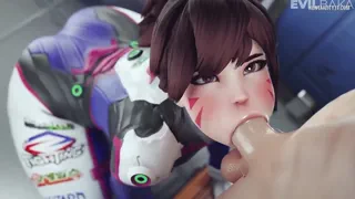 [Overwatch] D.Va - Meka Debt - Animation by (Evilbaka)