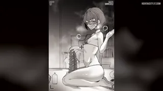 Making her way her way down a large dildo (Greenopi)