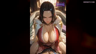 Feel my silk skin brush your hard member, trembling in ecstasy - Boa Hancock, One Piece