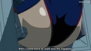 Shizuru Fujimura butt stuck scene edit