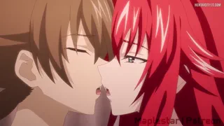 Rias letting Issei unwrap his gift early (Maplestar) [High School Dxd]