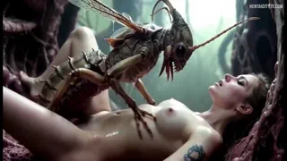 Woman entranced by passionate alien fucking -w/ sound