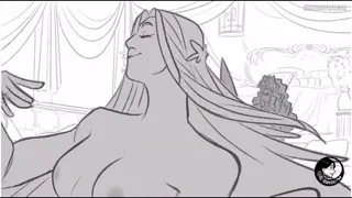 Being summoned to the goddess of love and beauty's quarters is a rare pleasure~ So, who so you think she invited