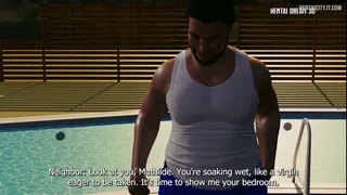 Mind Control 1 - Horny neighbor fucked 3D bikini babe