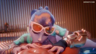 Busty Widowmaker Has a Good Deepthroating [Overwatch]