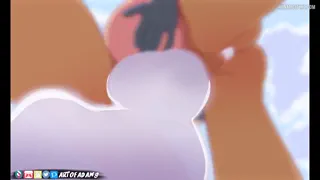 Double Penetration with busty girl