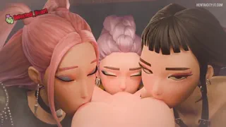 Worshipped By Huntrix - Mira, Rumi, and Zoey [Kpop Demon Hunters]