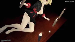 Burnice Pleasure From Dripping Hot Wax On Herself [Zenlesszonezero] [