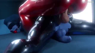 LatexWatch with Mercy and Widowmaker Rough Hentai POV