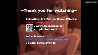 Boyfriend sees wife creampied - Anime sex video