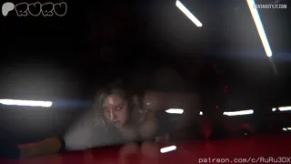 Grace holding off a Licker (Ruru3dx) [Resident Evil Requiem]