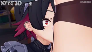 Ellen gets a throatpie and pounded from behind afterwards (Xype3d)