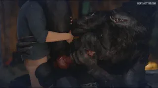 Grabbing onto the wolf's leg (Freedov3 &amp; Rekin3d)