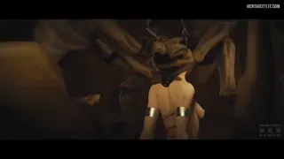 Padmé getting passed around geonosians