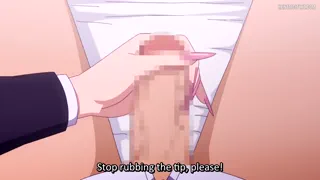 The Gyaru I Hang Out With Let's Me Use Her Pussy 4 - Busty hentai student gives wet handjob