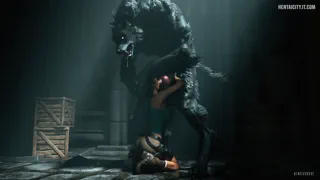 Lara x Werewolf (Rnderrogue) [Tomb Raider]