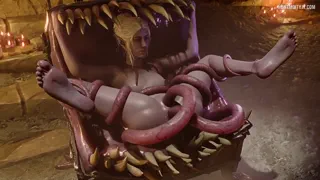 Minthara takes her turn with a mimic (Pewposterous) [Baldur's Gate]