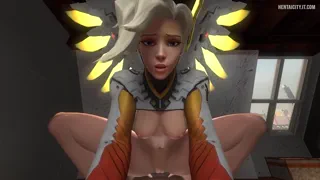 Mercy from Overwatch Big Tits Hentai 3D (Toasted Microwave)