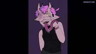 Art dump of my monster OC, Remster